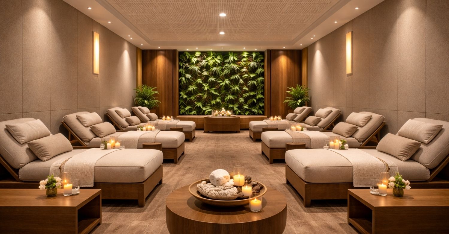 Spa acoustics for hotels